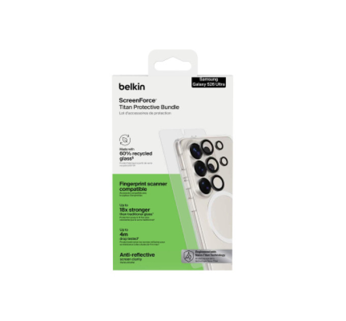 Belkin Чохол до мобільного телефона Belkin 3-in-1 Cover + Glass + Camera Samsung Galaxy S26 Ultra (BUA004HQ)
