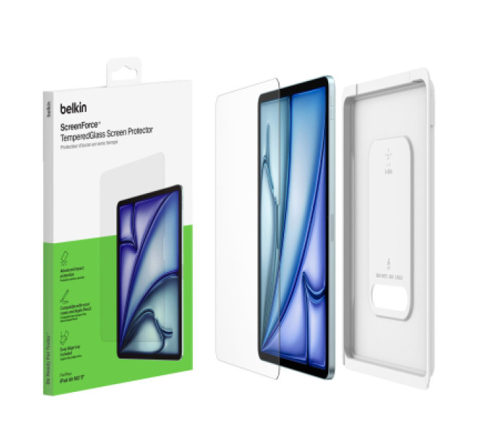 Belkin Скло захисне Belkin TemperedGlass iPad Air 11 (2024 M2/2025 M3) (OVI007HQ)