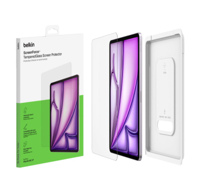 Belkin Скло захисне Belkin TemperedGlass iPad Air 13 (2024 M2/2025 M3) (OVI008HQ)