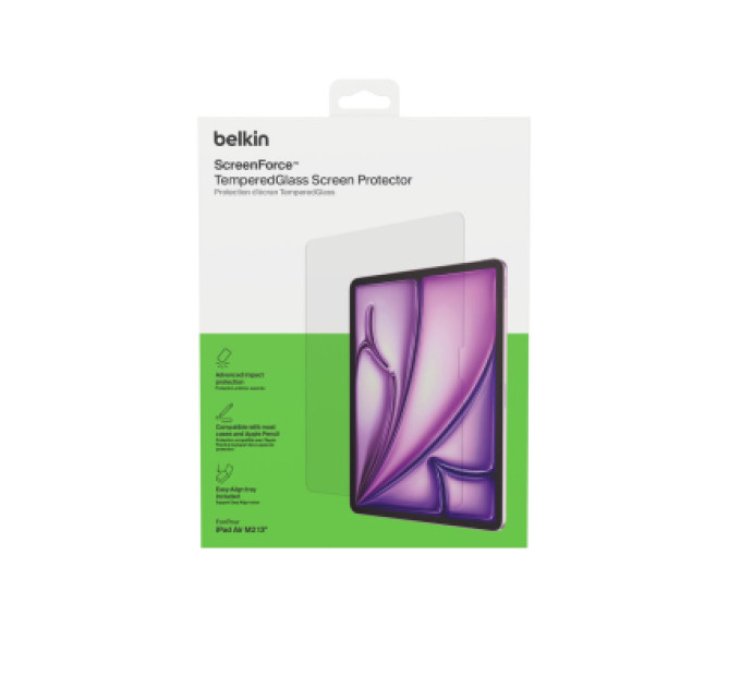 Belkin Скло захисне Belkin TemperedGlass iPad Air 13 (2024 M2/2025 M3) (OVI008HQ)