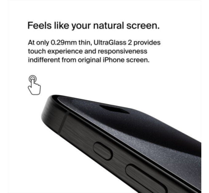 Belkin Скло захисне Belkin UltraGlass2 AM iPhone 15 Pro Max (OVA134ZZ)