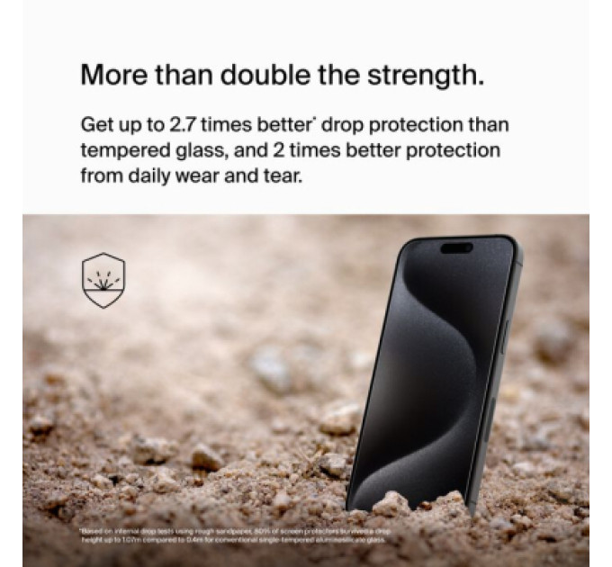 Belkin Скло захисне Belkin UltraGlass2 AM iPhone 15 Pro Max (OVA134ZZ)