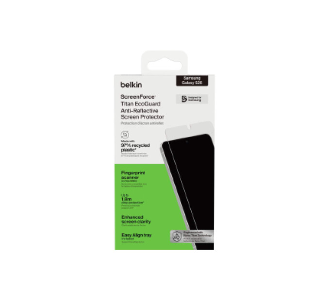 Belkin Скло захисне Belkin Titan EcoGuard Samsung Galaxy S26 (OVB078HQ)