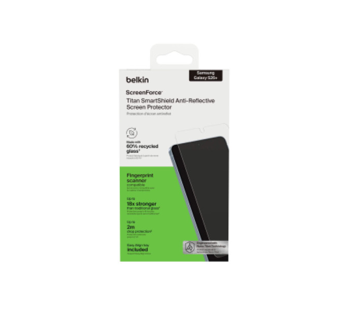 Belkin Скло захисне Belkin Titan SmartShield Samsung Galaxy S26+ (OVB073HQ)