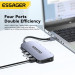 Essager USB-хаб Essager Marble Harp 11 in 1 USB-C Hub (EHB11-FQ0G-Z)