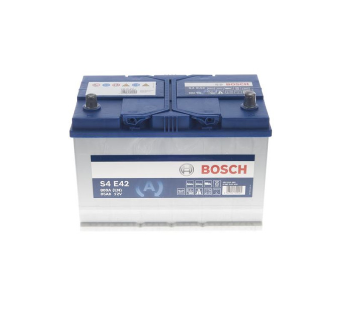 Акумулятор Bosch S4 12В 85Аг 800А R+ (0 092 S4E 420)