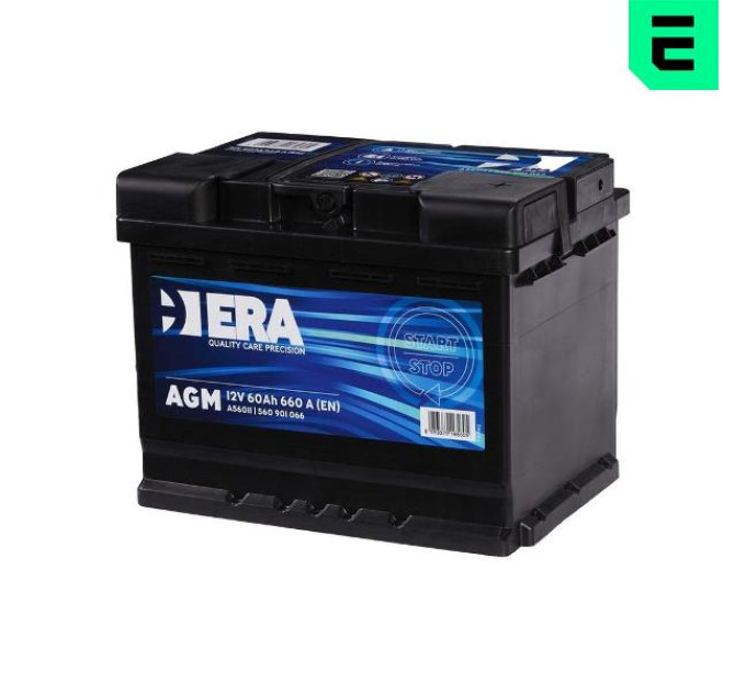 Era Акумулятор Era AGM 12В 60Аг 660А R+ (A56011)