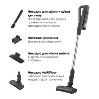 Пилосос Electrolux бездротовий, конт пил -0.3л, автон. робота до 50хв, вага-1.9кг, HEPA10, 3 насадки, синій