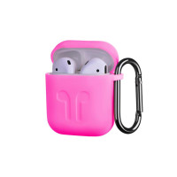 Чохол 2Е для AirPods (Gen 1-2, 2016-2019), Pure Color Silicone Imprint (1.5mm), червоний