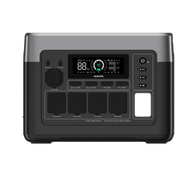 Зарядна станція Oukitel P1500E Plus, 1800W, 1536Wh, LiFePO4