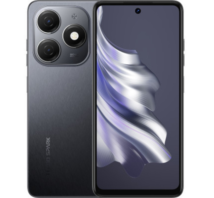 Мобільний телефон Tecno Spark 20 8/256Gb Gravity Black (4894947011597)