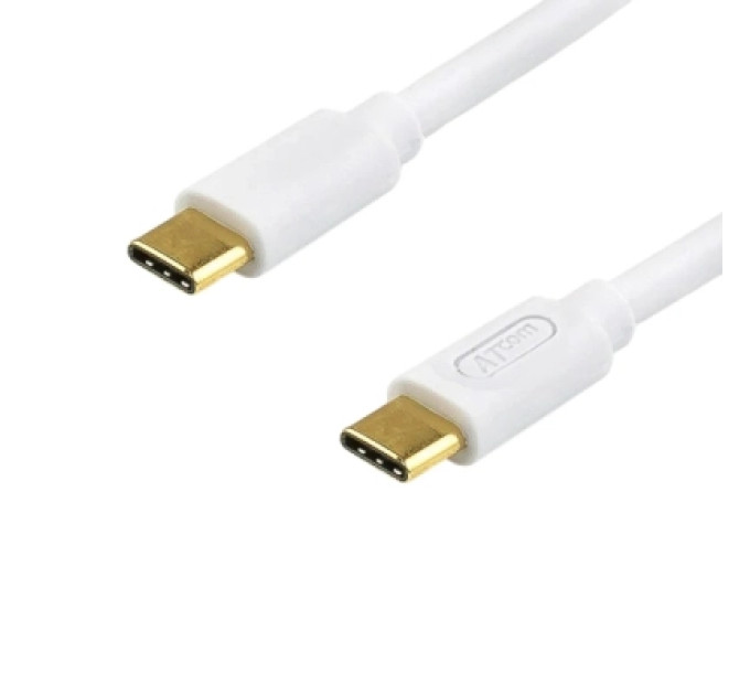 Atcom Дата кабель USB-C to USB-C 1.8m 60W 3A QC 3.0 white Atcom (AT-C18)