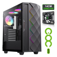 Корпус для комп'ютера ATX W/O PSU DIAMOND CP BK GAMEMAX