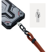 Ремінець через плече UAG для смартфона Civilian(7мм), Rust/Black