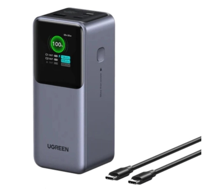 Ugreen Батарея універсальна Ugreen 20000 mAh 130W Fast Charging Space gray (U_35524B)