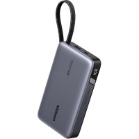 Батарея універсальна Ugreen 20000 mAh 145W Fast Charging Cable Space gray (U_55992B)