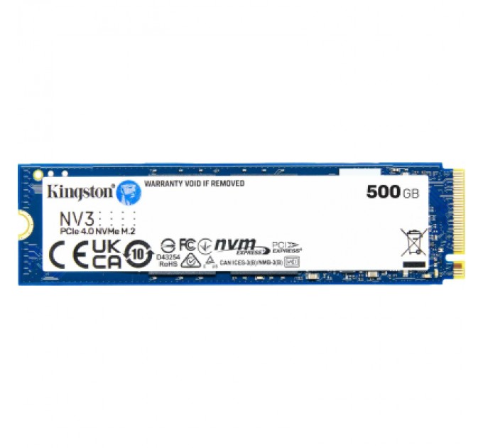 Kingston Накопичувач SSD M.2 2280 500GB Kingston (SNV3S/500G)