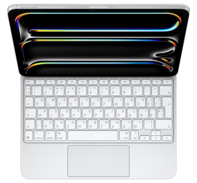 Apple Чохол до планшета Apple Magic Keyboard for iPad Pro 11inch (M4) - Ukrainian - White,Model A2975 (MWR03UA/A)