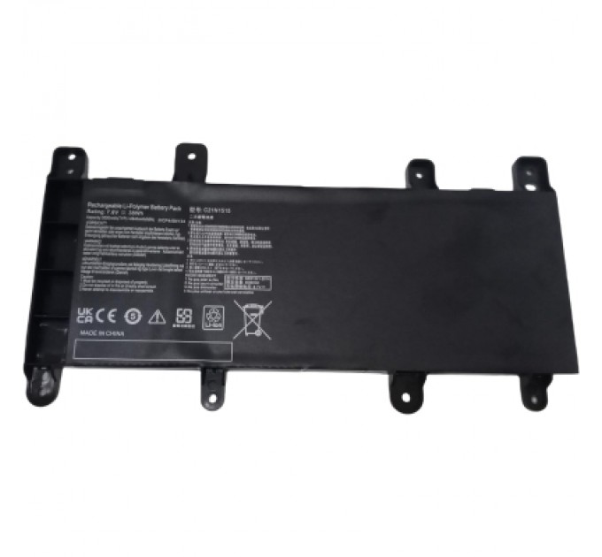AlSoft Акумулятор до ноутбука Asus X756 C21N1515, 5000mAh (38Wh), 2cell, 7.6V, Li-Pol AlSoft (A47928)
