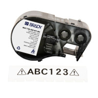 Стрічка для принтера етикеток Brady M4C-750-595-WT-BK, всепогодні, безперервна стрічка, 19.05 mm × 7.62 m, black on white, вініл (170830)