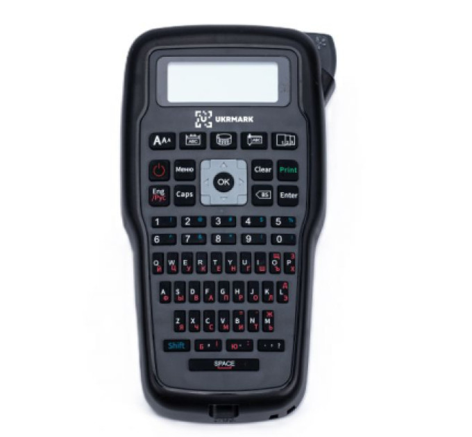 UKRMARK Принтер етикеток UKRMARK E1000 CYR GR, кирилиця, стрічка 3.5/6/9/12 mm, сумісний з TZE (900466)