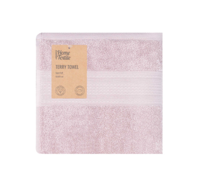 Ardesto Рушник Ardesto махровий SuperSoft 100% бавовна 50 х 90 см, рожевий (ART2250SCP)
