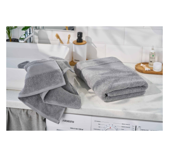 Ardesto Рушник Ardesto махровий SuperSoft 100% бавовна 50 х 90 см, сірий (ART2250SLP)