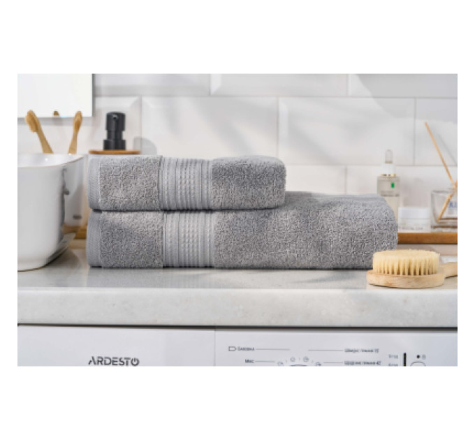 Ardesto Рушник Ardesto махровий SuperSoft 100% бавовна 70 х 140 см, сірий (ART2270SLP)