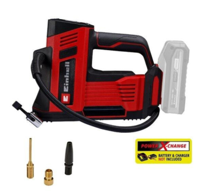 Einhell Компресор Einhell CE-CC 18/23 D Li - Solo, 18V, 12 l/min, 11 bar (без АКБ та ЗП) (2071025)