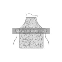 Фартух Ardesto Grey leaves 60х80см, 100% поліестер, cірий (ART12GL)