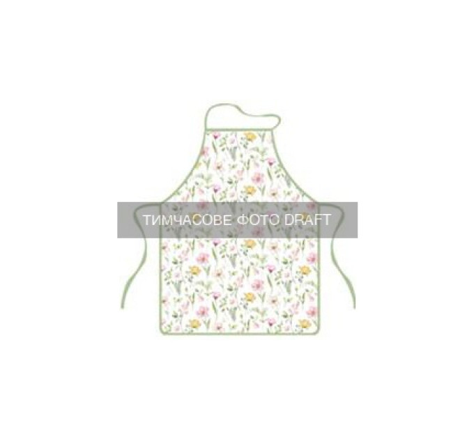 Ardesto Фартух Ardesto Spring flowers 60х80см, 100% поліестер, білий (ART12FL)