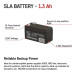 EMOS Батарея до ДБЖ EMOS B9652 AGM 12V 1.3Ah fast 4,7mm (B9652)