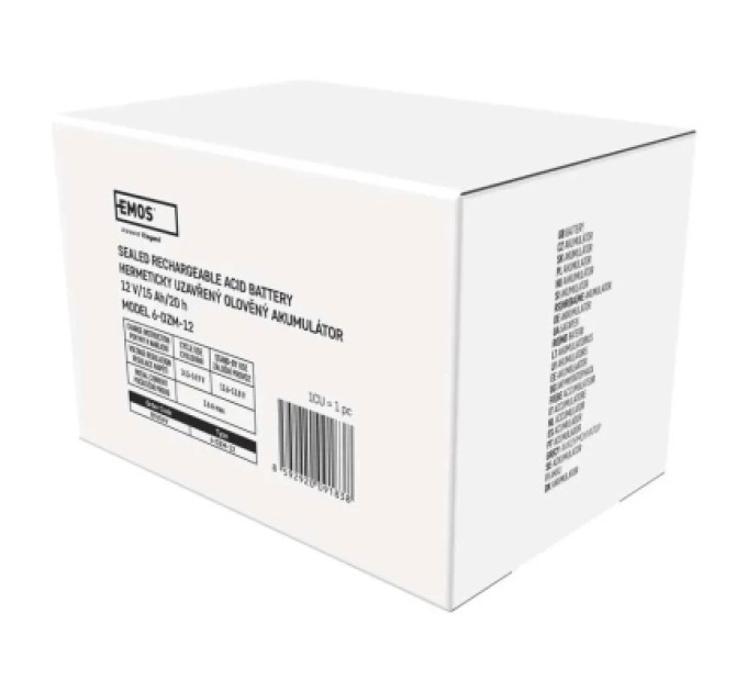 EMOS Батарея до ДБЖ EMOS B9656V AGM 12V 15Ah fast 6,3mm (B9656V)