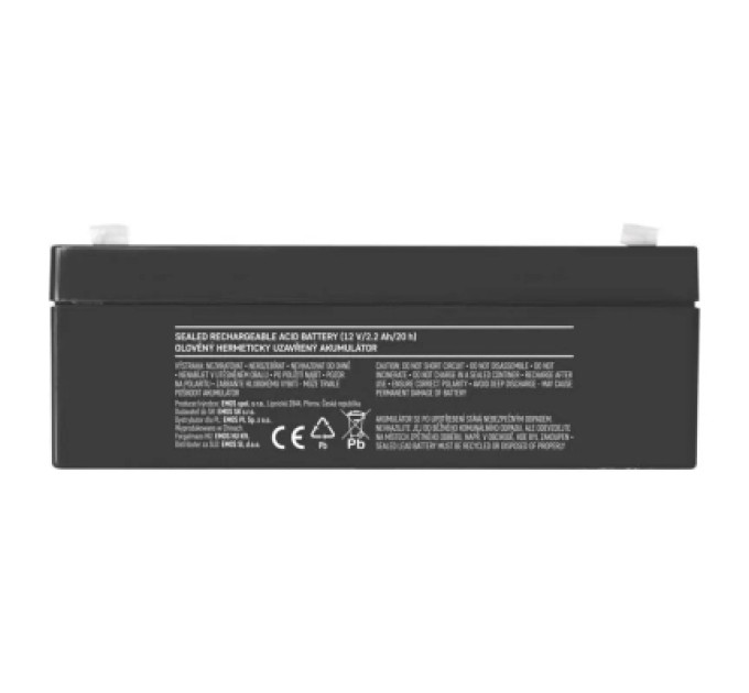 EMOS Батарея до ДБЖ EMOS B9672 AGM 12V 2,2Ah fast 4,7mm (B9672)