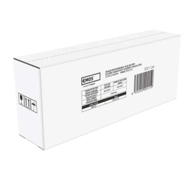 EMOS Батарея до ДБЖ EMOS B9672 AGM 12V 2,2Ah fast 4,7mm (B9672)