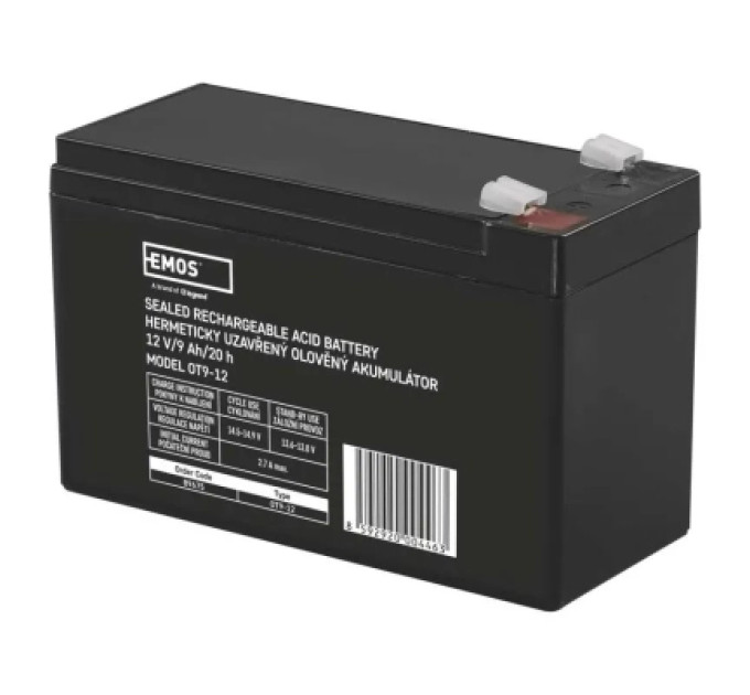 EMOS Батарея до ДБЖ EMOS B9675 AGM 12V 9Ah fast 6,3mm (B9675)
