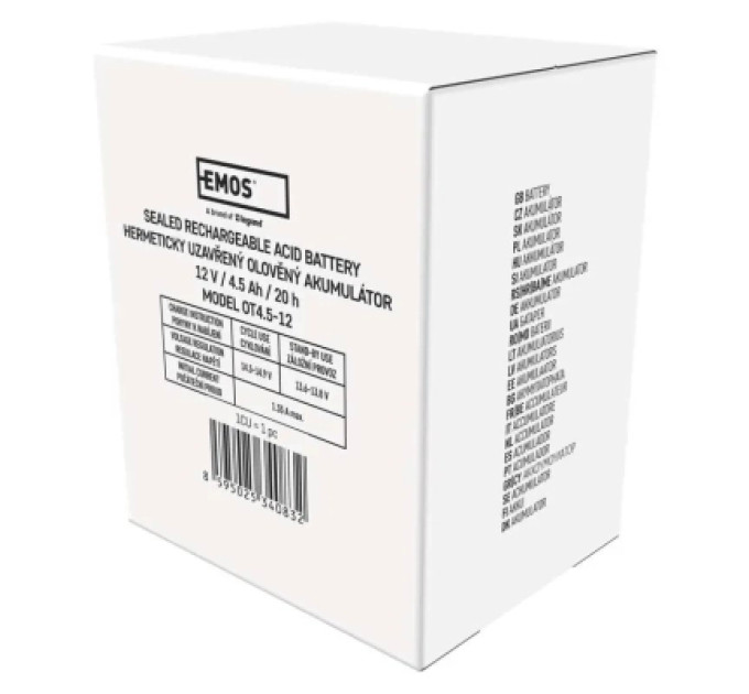 EMOS Батарея до ДБЖ EMOS B9675 AGM 12V 9Ah fast 6,3mm (B9675)