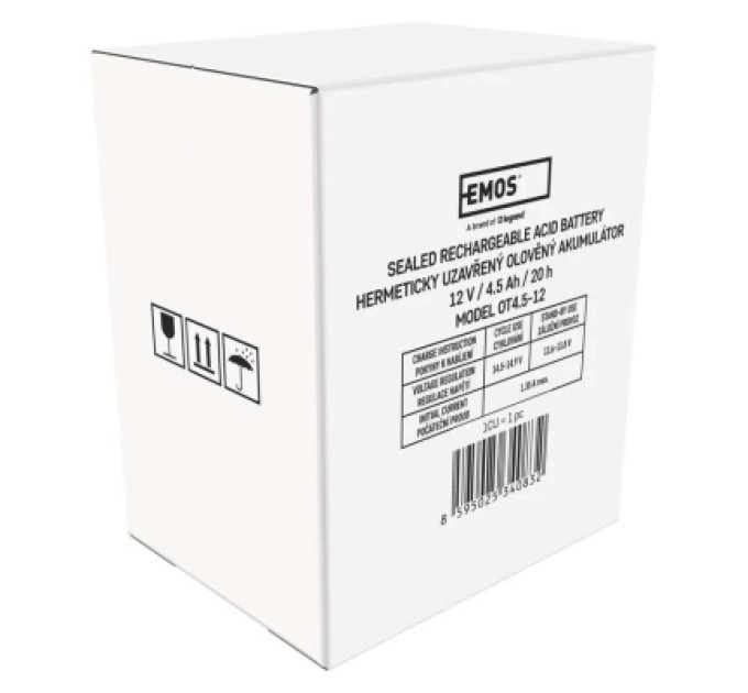 EMOS Батарея до ДБЖ EMOS B9675 AGM 12V 9Ah fast 6,3mm (B9675)