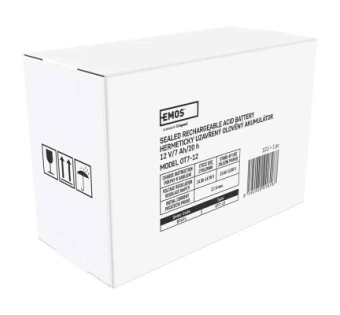 EMOS Батарея до ДБЖ EMOS B9691 AGM 12V 7Ah fast 4,7mm (B9691)