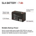 EMOS Батарея до ДБЖ EMOS B9691 AGM 12V 7Ah fast 4,7mm (B9691)