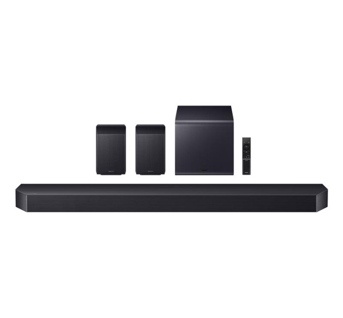 SAMSUNG Multimedia Саундбар Samsung HW-Q990H 756Вт, 11.1.4, BT, HDMI-eARC, Wi-Fi, саб, Dolby Atmos, чорний