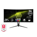 MSI monitors Монітор MSI 34" MAG 342CQR-E2 2xHDMI, DP, Audio, VA, 3440x1440, 21:9, 180Hz, 1ms, sRGB 119%, CURVED, FreeSync, HAS