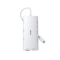 USB-С Хаб D-Link DUP-A01 10in1  2xHDMI, 1xGE, 2xUSB-C, 1xUSB-A 3.1, 1xUSB-A 3.0, 1xSD, 1xmicroSD, 1xUSB-C PD