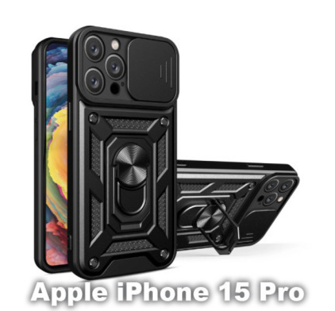BeCover Чохол до мобільного телефона BeCover Military Apple iPhone 15 Pro Black (709953)