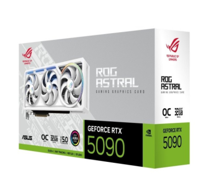 ASUS Відеокарта ASUS GeForce RTX5090 32GB ROG ASTRAL OC WHITE (ROG-ASTRAL-RTX5090-O32G-WHITE)
