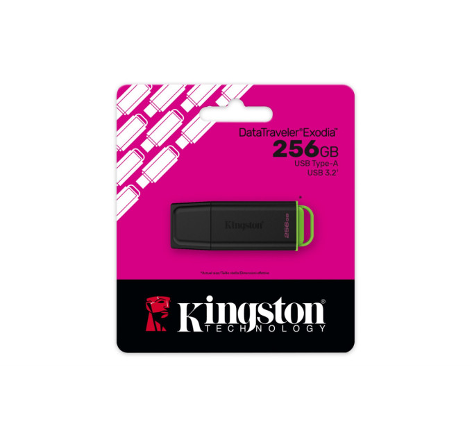 Флеш-накопичувач USB3.2 256GB Kingston DataTraveler Exodia Black (DTXG2/256GB)