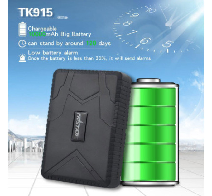 Voltronic GPS-трекер для авто Voltronic TK-STAR TK-915 з магнітом 5 кг і акб 10000Ah на 120 діб Q50 (TK-915)