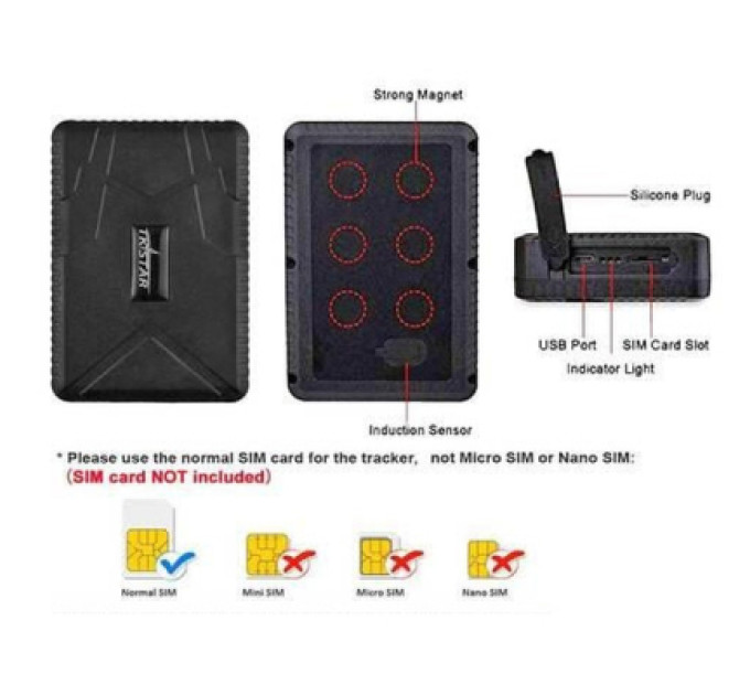 Voltronic GPS-трекер для авто Voltronic TK-STAR TK-915 з магнітом 5 кг і акб 10000Ah на 120 діб Q50 (TK-915)