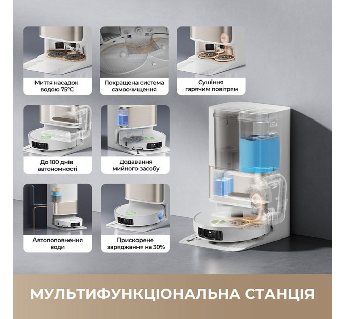 Dreame Робот-пилосос Dreame Bot L50s Pro Ultra Black (RLL88HE-Bl)