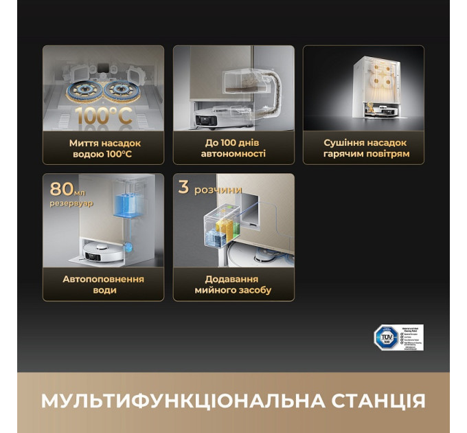 Dreame Робот-пилосос Dreame Bot Matrix 10 Pro Black (RLM61HE-Bl)